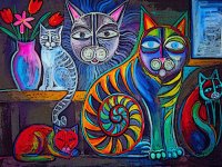Cats by Mary Antony