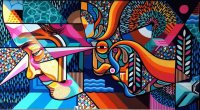 Street art Christchurch New Zealand