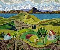 Central Otago by Rita Angus New Zealand