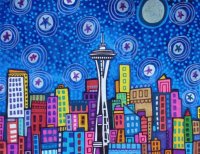 Seattle city by Heather Galler