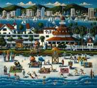 San Diego Beach by Eric Dowdie