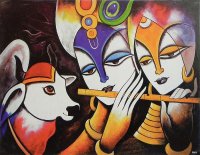 Radha Krishna Music and Cow