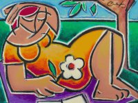 Woman with Flower