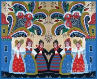 Six Swedish dancing Woman by Leif Sodergren