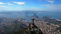 Rio de Janeiro seen from a airplane