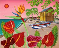 Flowers at the Beach by Raul del Rio