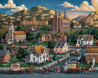 Summer at Logan Village Utah USA