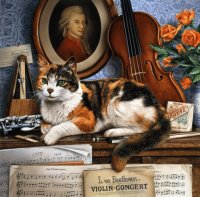 Cat on the Piano
