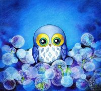 Lunar Owl by Annya Kai