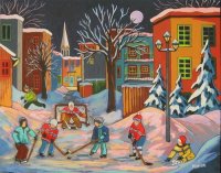 Ice Hockey on the Street