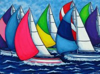 Colorful Regatta by Lisa Lorenz