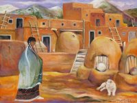 New Mexican Pueblo by Marilu Norden