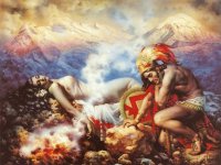 Leyenda de los Volcanes de Jesus Helguera
