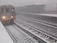 train at 82nd street station, Jackson Heights