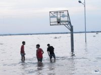 Flooded Basketball