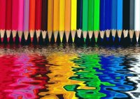 lápis coloridos