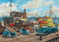 Homer Spit Harbor by Ken Zylla