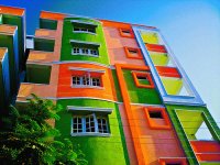 Edificio de colores