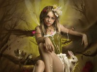 Fadas, duendes e ninfas.