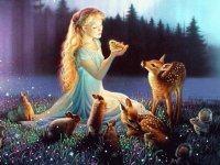 Fadas, duendes e ninfas.