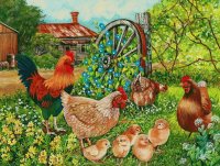 Farmyard Family by Val Stokes
