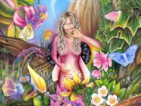 Fadas, duendes e ninfas.