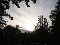 Sun through clouds