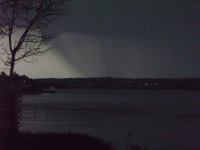 Storm 's upriver and heading this way! LJ