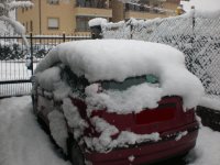 neve su auto