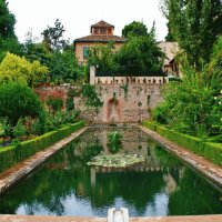 Interior de la Alhambra de Granada