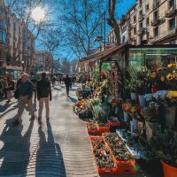 La Rambla de las flores-Barcelona