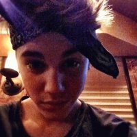 Justin with a bandana