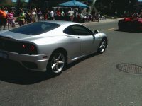 silver ferrari