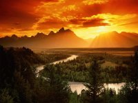 tramonto monti