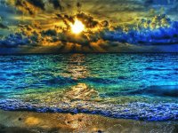 rays of blue