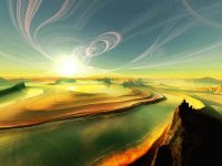 paisaje rayos de sol