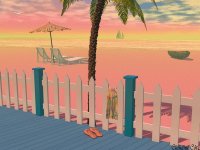 Plage colorée