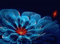 glowing flower