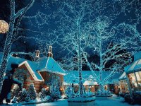 blue snow
