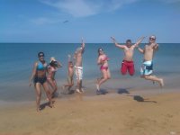 salto en la arena