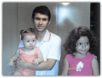 Luis Esser com a Laura e a Daphiny