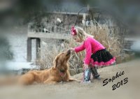 Sophie and dog