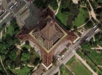 Torre Eiffel desde arriba, Paris