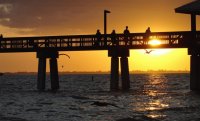 sunset at Ft Myers Beach