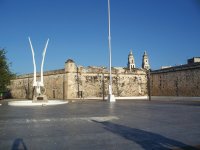 Outside Campeche's wall