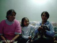 Ariel, mamá y abuelita