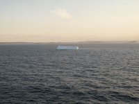 An icy sunset in the Labrador Straits
