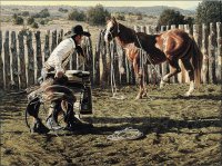 ensillando