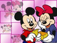 Minnie and Mickey Mouse