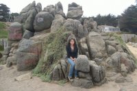 Gise on the rock's